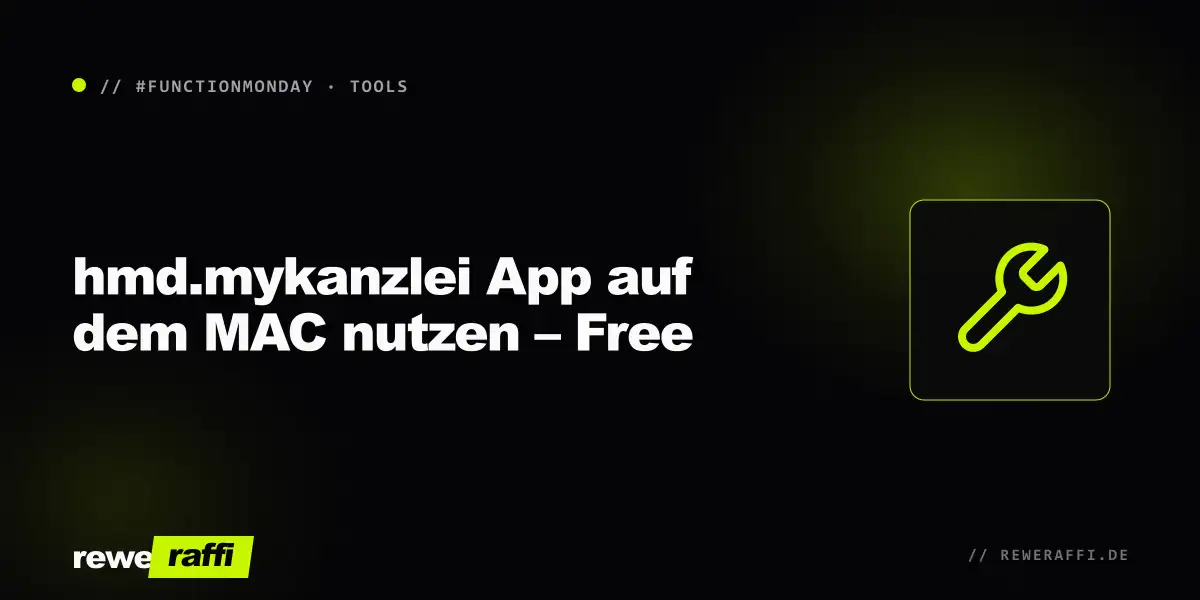 Cover: hmd.mykanzlei App auf dem MAC nutzen – Free