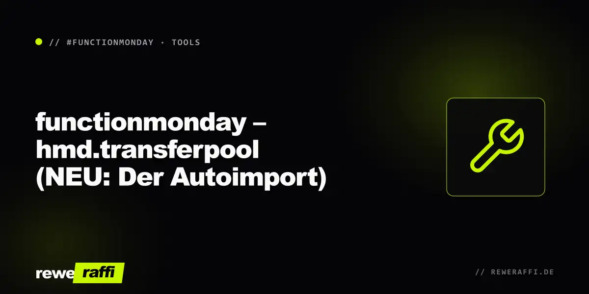 Cover: functionmonday – hmd.transferpool (NEU: Der Autoimport)