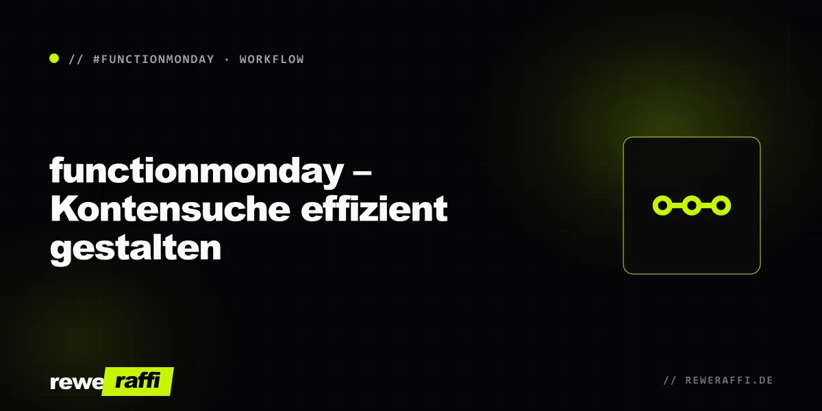 functionmonday – Kontensuche effizient gestalten