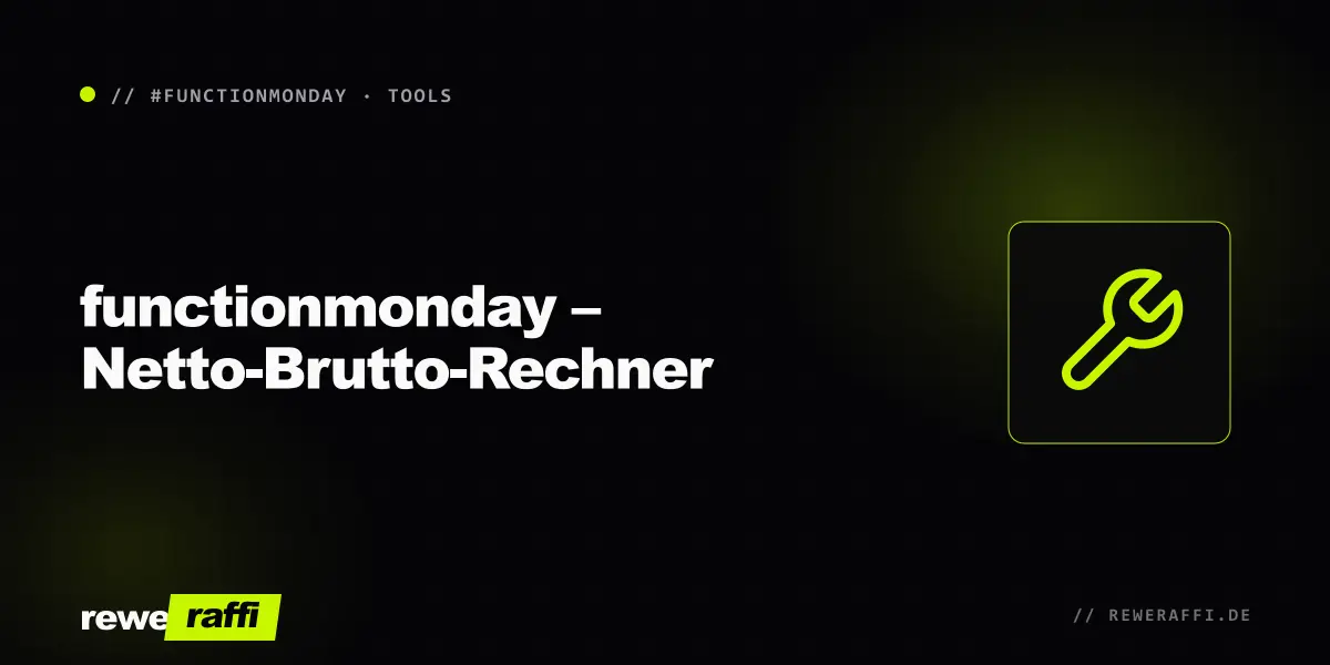 functionmonday – Netto-Brutto-Rechner