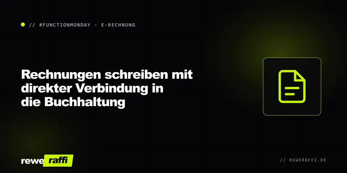 Rechnungen schreiben mit direkter Verbindung in die Buchhaltung